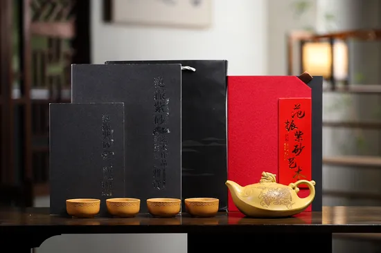 Premium Yixing Dragon Teapot Set | Authentic Zisha Clay Artistry 2