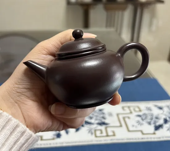 Premium Yixing Clay Teapot | Handcrafted, 110cc, Classic Design 6