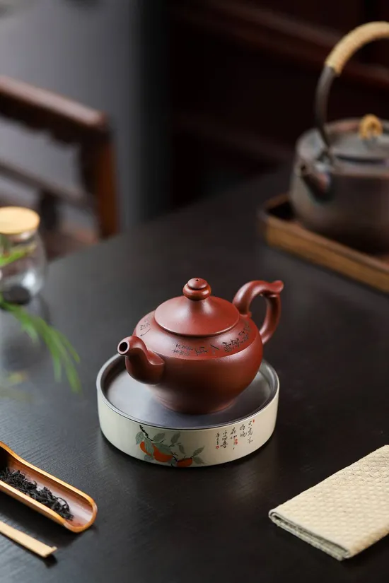 Zisha Teapots: preserved date red clay | 400cc capacity 2