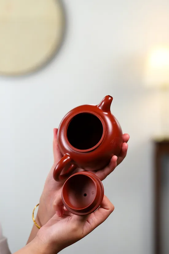 Zisha Teapots: Da Hong Pao clay | micro-engraved Heart Sutra 6