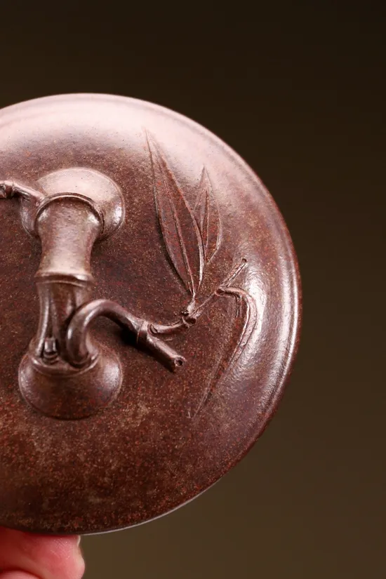 Zisha Teapots: Double Line Bamboo Drum | Tianxing clay 4