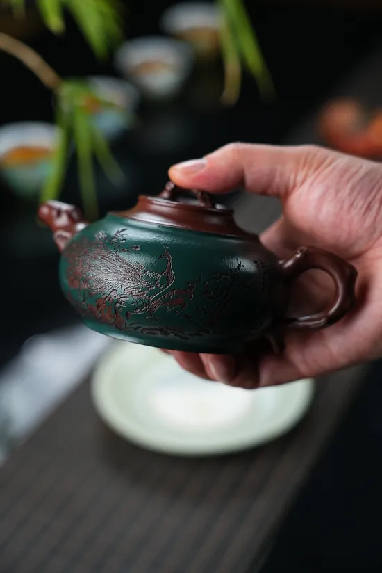 Premium Yixing Teapot Yongmei | Handcrafted Zisha Art Pottery 6