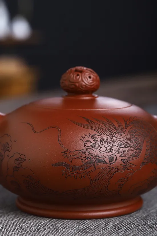 Zisha Teapots: You Long Xi Zhu | 450cc 2