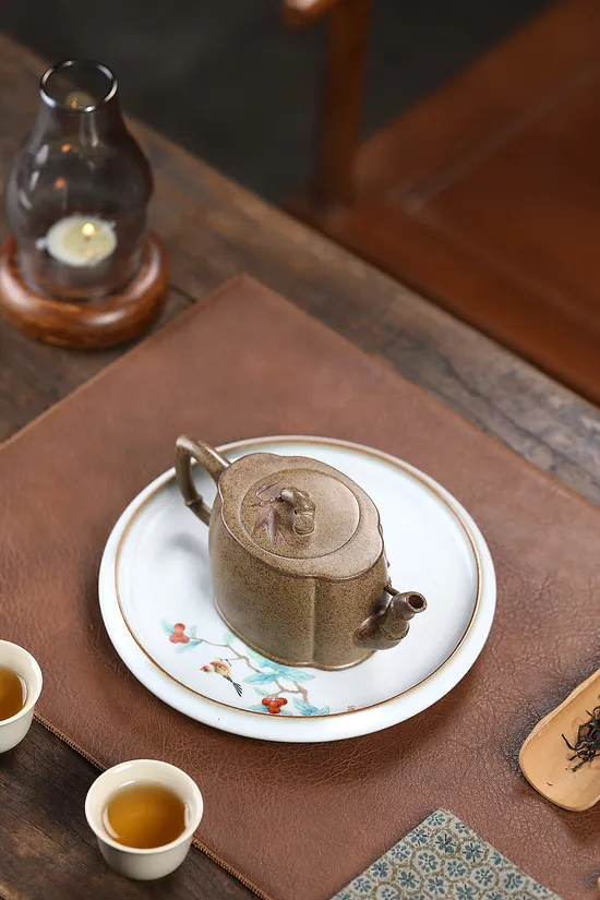 Handcrafted Yixing Clay Teapot: Bamboo Design & Ancient Firing Technique 1