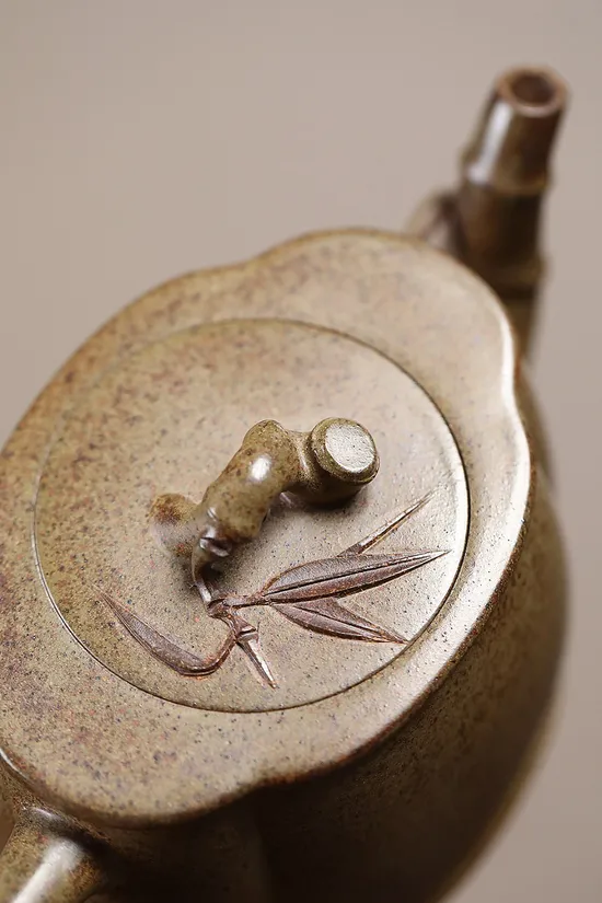 Handcrafted Yixing Clay Teapot: Bamboo Design & Ancient Firing Technique 3