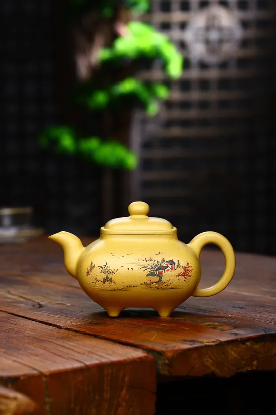 Zisha Teapots: yellow gold duan clay | 80cc 3