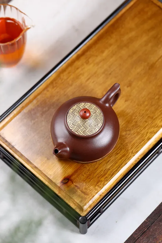 Handcrafted Yixing Clay Teapot | Artisan Purple Clay Luxury Collection 5