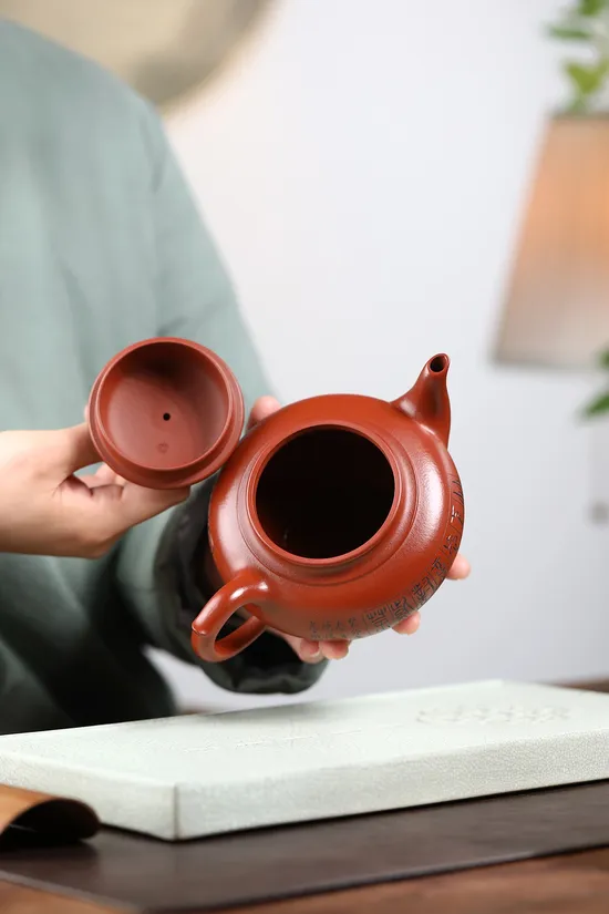 Zisha Teapots: Da Hong Pao clay | 460cc capacity 3