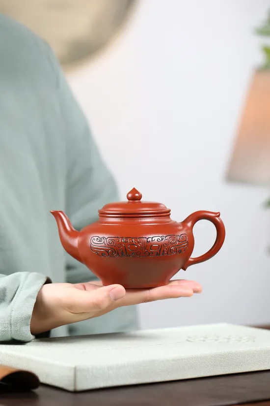 Zisha Teapots: Da Hong Pao clay | 460cc capacity 4