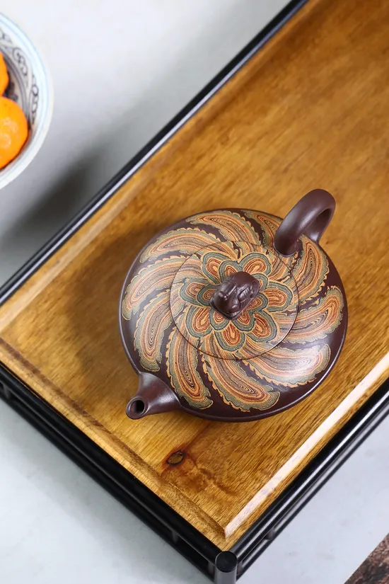 Premium Yixing Zisha Teapot | Handcrafted Purple Clay Artistry 8