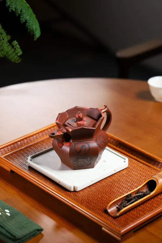 Yixing Zisha Clay Monk’s Cap Teapot – Masterpiece by Chenglin Wang 3