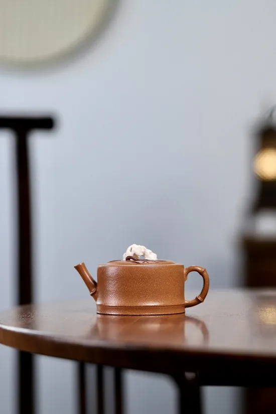 Yixing Zisha Teapot - Artisan Crafted Clay Teapot with Stone Design 7