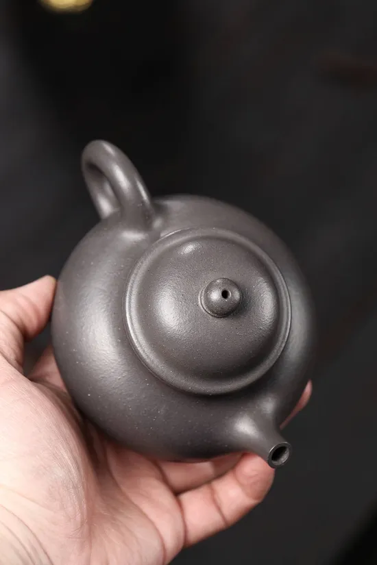 Handcrafted Yixing Zisha Teapot - Master Zhu Xinnan, Celestial Azure Clay 1