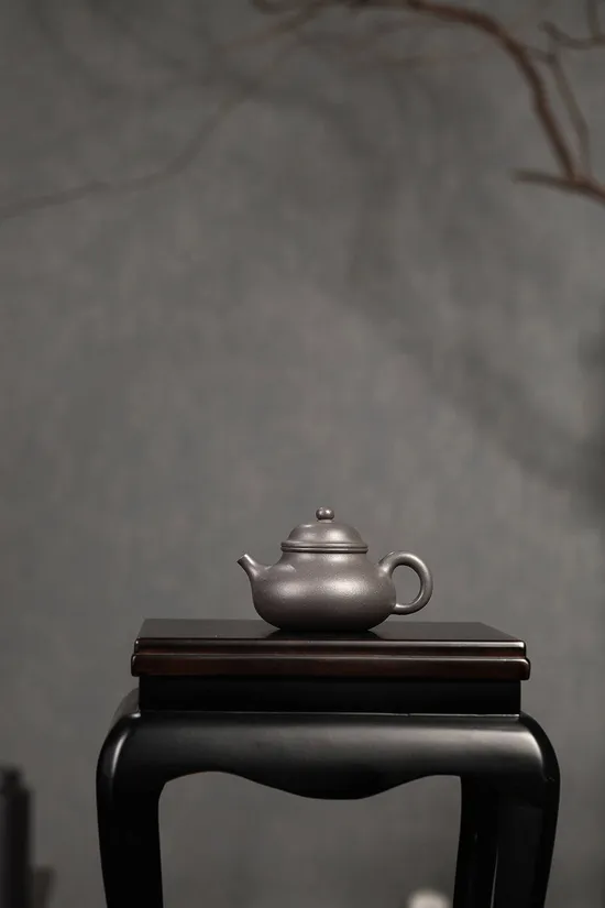 Handcrafted Yixing Zisha Teapot - Master Zhu Xinnan, Celestial Azure Clay 2