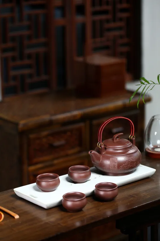 Premium Yixing Zisha Teapot | Artisan-Crafted Tea Set 4
