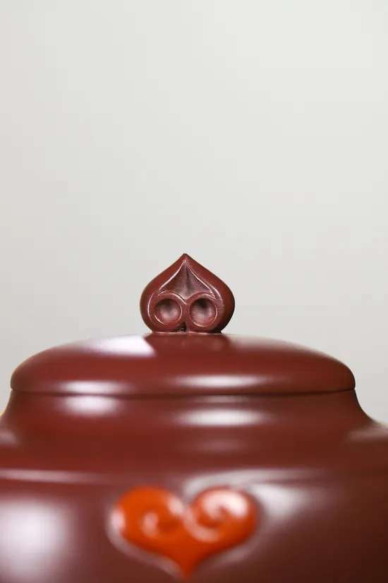 Yixing Clay Teapot | Handcrafted Zisha Art | Unique Heart Design 4