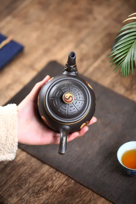 Yixing Clay Teapot | Artisan Crafted Tai Chi Dragon Teapot 4