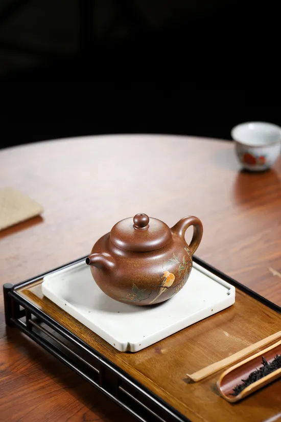 Yixing Zisha Teapot | Master Yang Junbao Golden Duan Clay Art 3
