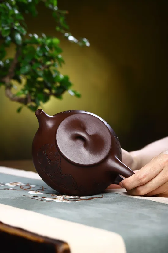 Premium Yixing Stone Red Clay Teapot | Collectible & Functional 1
