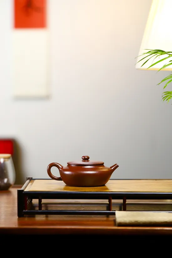 Yixing Zisha Teapot - Handcrafted Dragon's Blood Clay by Wang Qiming 1