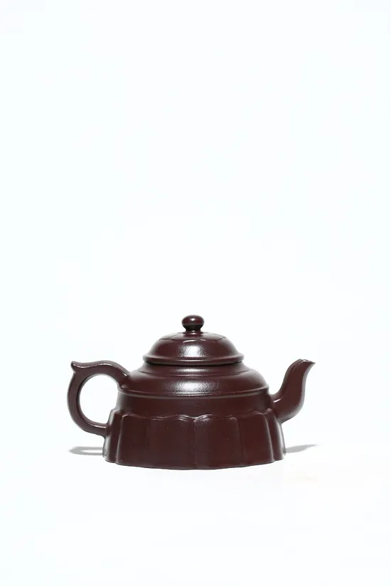 Premium Yixing Zisha Teapot | Lotus Zen Design | 20cc Stone Red Clay 4