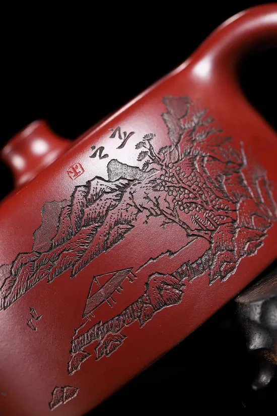 Yixing Zisha Teapot - Master Zhou Jianchun's Dragon Blood Clay Art 2