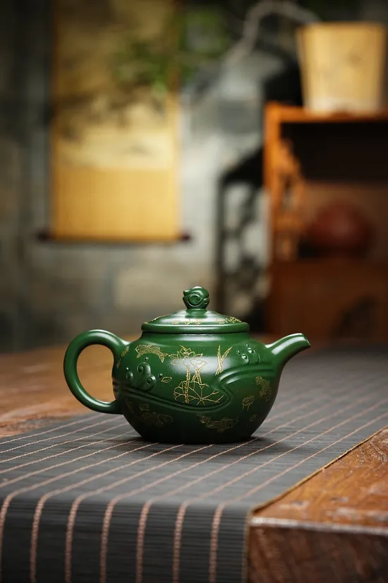 Zisha Teapots: Abundance Year After Year | Yinchun green clay | Zhou Xinyuan 5