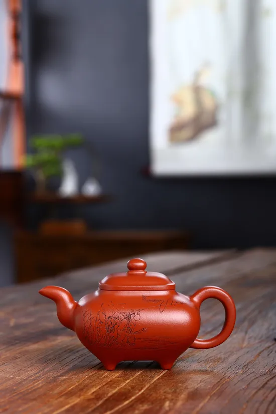 Yixing Zisha Clay Teapot - Handcrafted Ceramic Artistry & Collectible 3