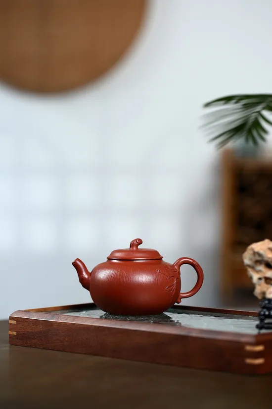 Yixing Clay Teapot | Handcrafted Zisha Artistry | Persimmon Design 4