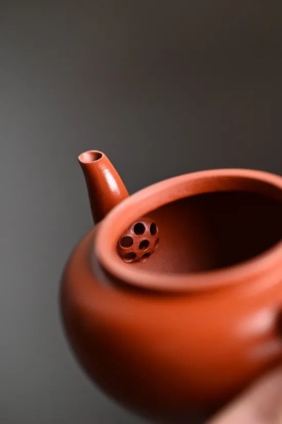 Premium Yixing Zisha Teapot | Flat Lid Lotus Design | 10cc 4