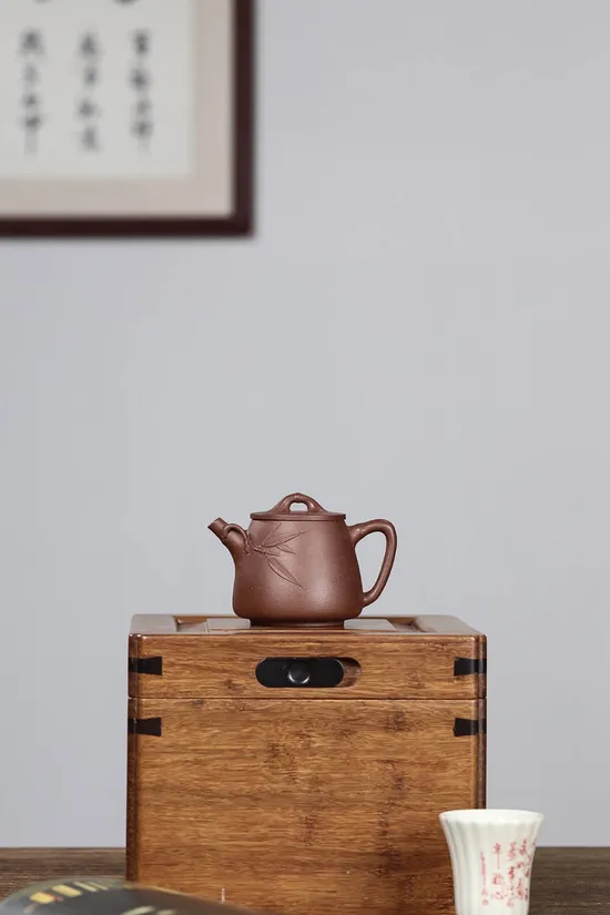 Zisha Teapots: Bamboo Joint Stone Spout | 1800 CNY 2