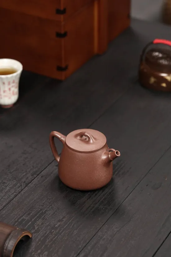 Zisha Teapots: Bamboo Joint Stone Spout | 1800 CNY 5