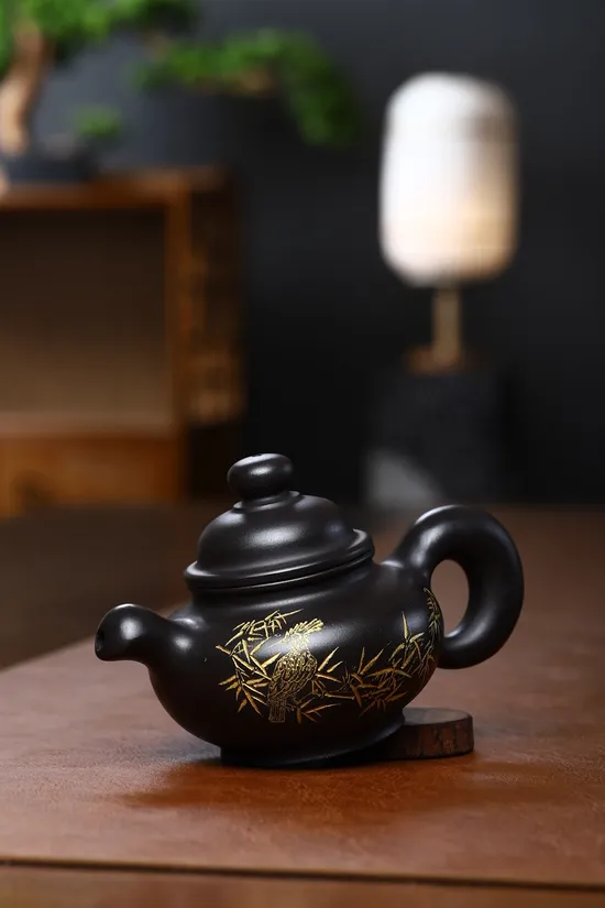 Handcrafted Yixing Teapot – Rare Stone Yellow Clay Artisan Collection 1