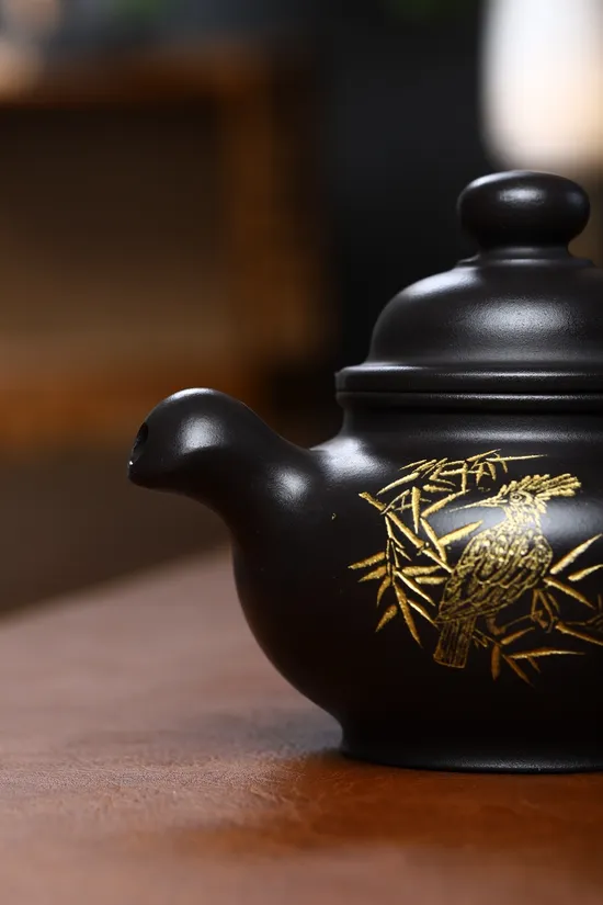 Handcrafted Yixing Teapot – Rare Stone Yellow Clay Artisan Collection 4