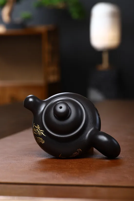 Handcrafted Yixing Teapot – Rare Stone Yellow Clay Artisan Collection 6