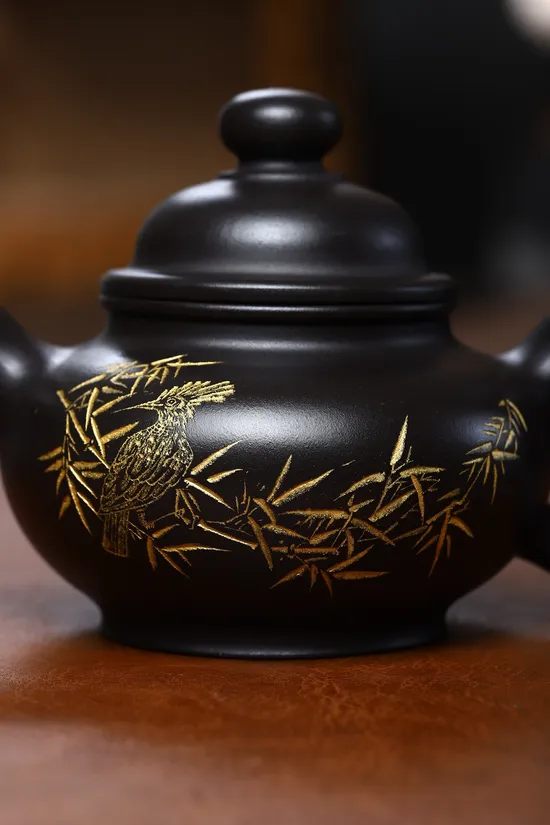 Handcrafted Yixing Teapot – Rare Stone Yellow Clay Artisan Collection 9