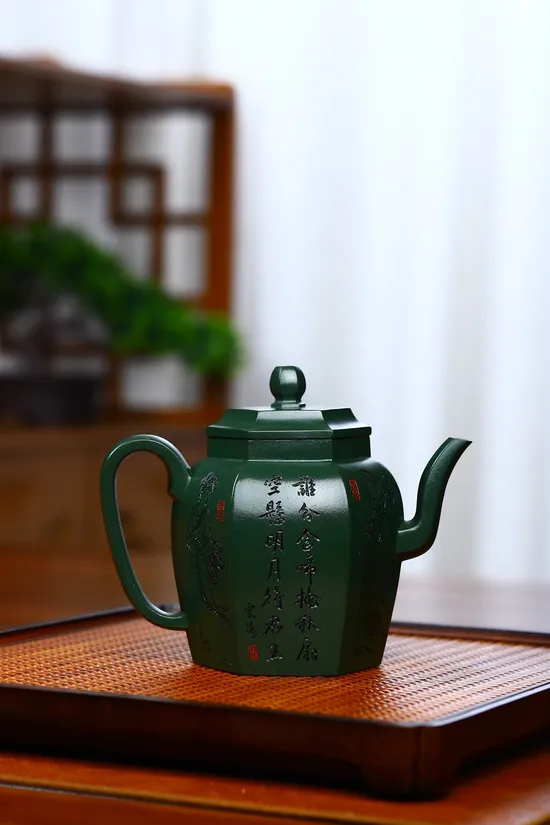 Yixing Zisha Teapot - Collectible Handcrafted Art by Artist Sun Meiya 4