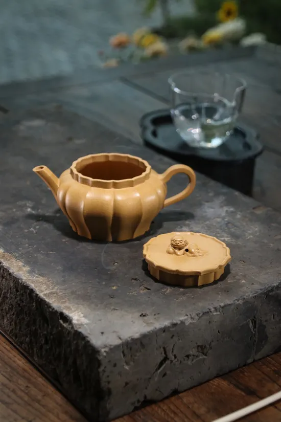 Premium Yixing Clay Teapot | Handcrafted Xiushi Lion Design 7