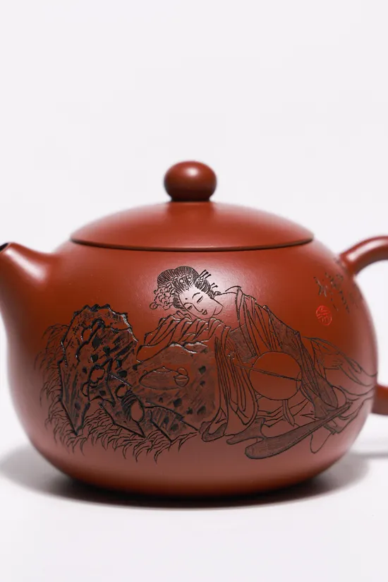 Xi Shi Zisha Teapot - Gu Jingzhou Heritage, Da Hong Pao Clay Craftsmanship 2
