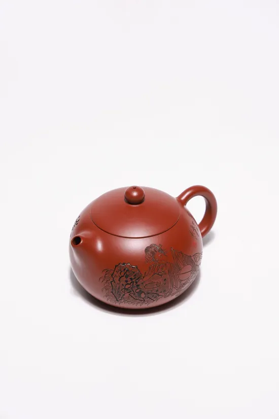 Xi Shi Zisha Teapot - Gu Jingzhou Heritage, Da Hong Pao Clay Craftsmanship 4