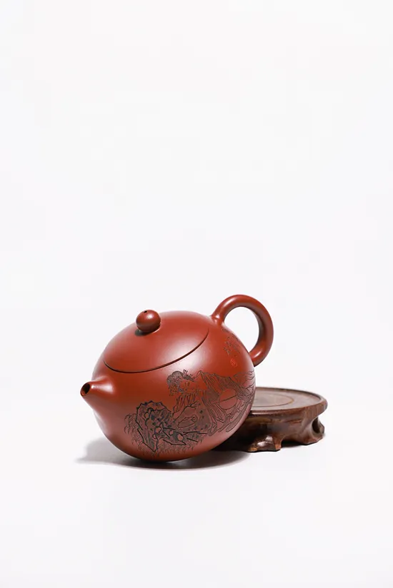 Xi Shi Zisha Teapot - Gu Jingzhou Heritage, Da Hong Pao Clay Craftsmanship 6