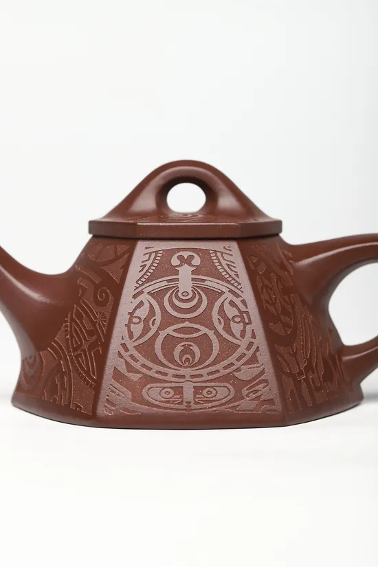 Yixing Zisha Teapot – Handcrafted Purple Clay Pottery by Chen Yue'e 2