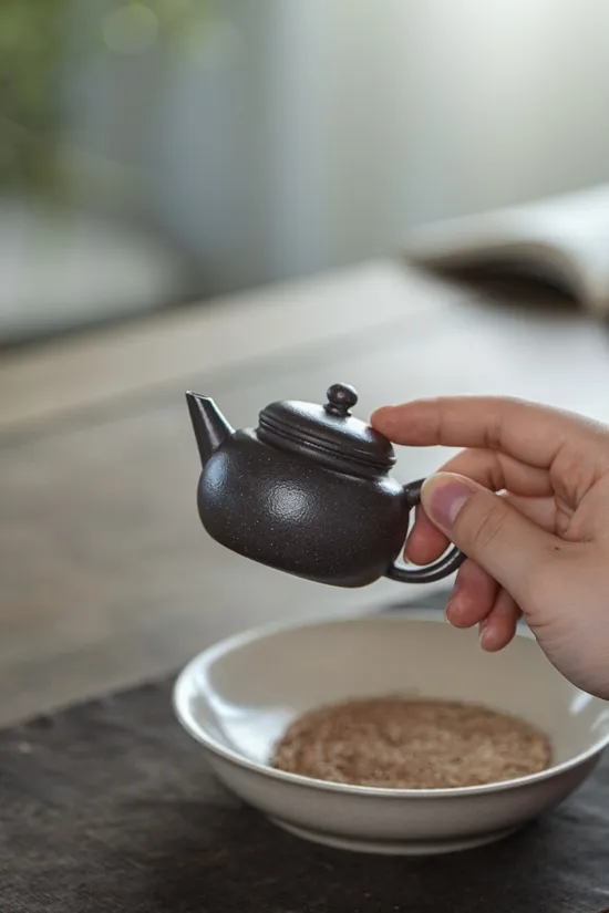 Mugu ShuiPing Yixing Teapot 90cc | Sky-Blue Clay Artisan Craft 2