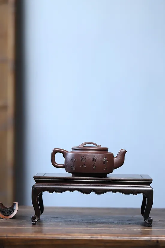 Si Fang Jun Yu Zisha Teapot | Artisan Purple Clay Pot 4