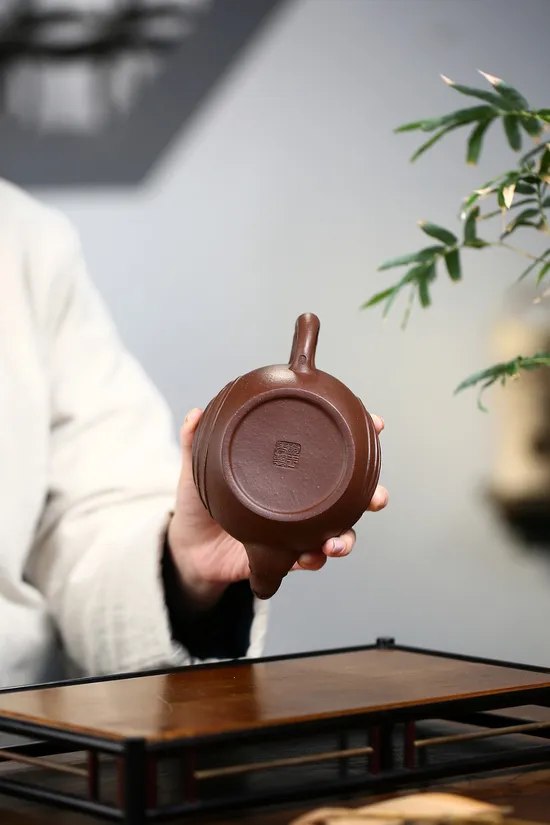 Phoenix Yixing Clay Teapot | Handcrafted Zisha Pot with Golden Sand Clay 1