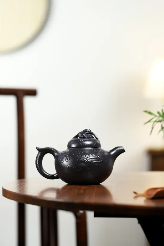 Yixing Zisha Teapot - Yunlong Dragon Cloud Design, National Craft Artist 2