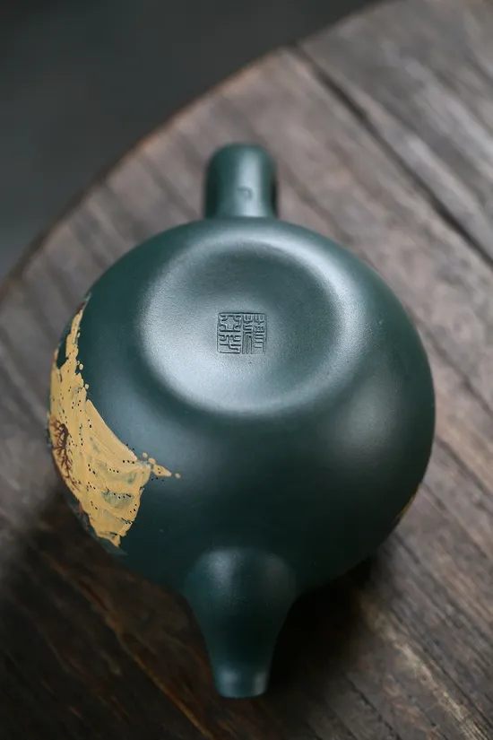 Yixing Zisha Teapot Lotus Pearl - Collector's Clay Art by Jiang Yaping 2