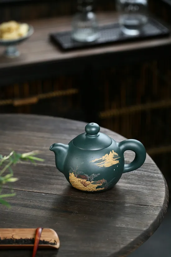 Yixing Zisha Teapot Lotus Pearl - Collector's Clay Art by Jiang Yaping 6