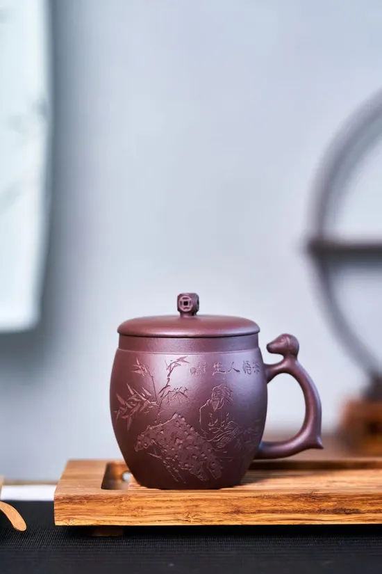 Premium Yixing Clay Teapot | Handcrafted Auspicious Monkey Design 4