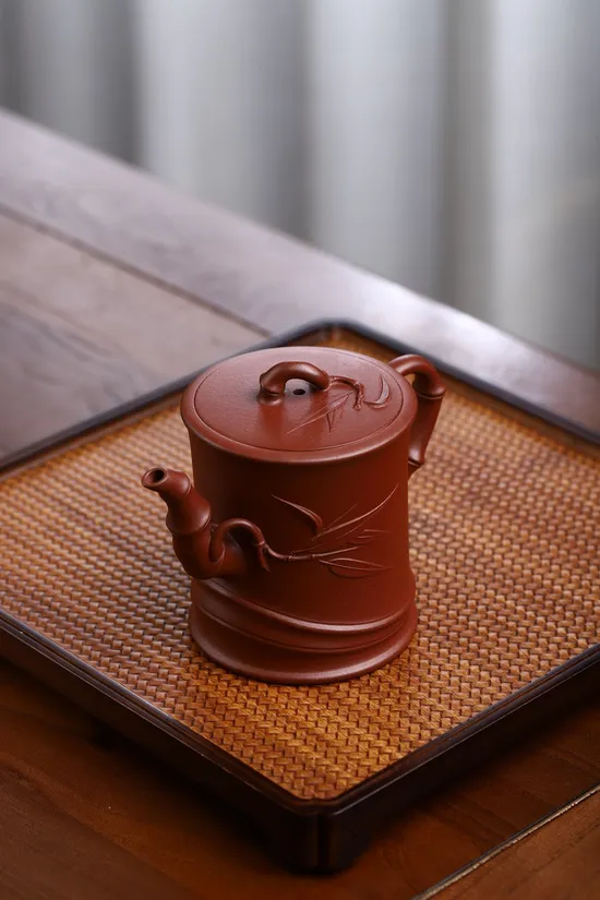 Yixing Zisha Teapot | Authentic Bamboo Design Clay Teapot 1